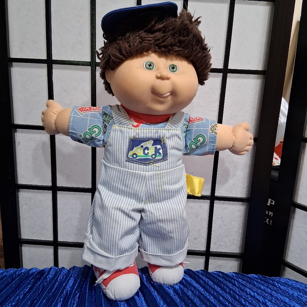 Cabbage Patch Kids Blue and White Striped Doll